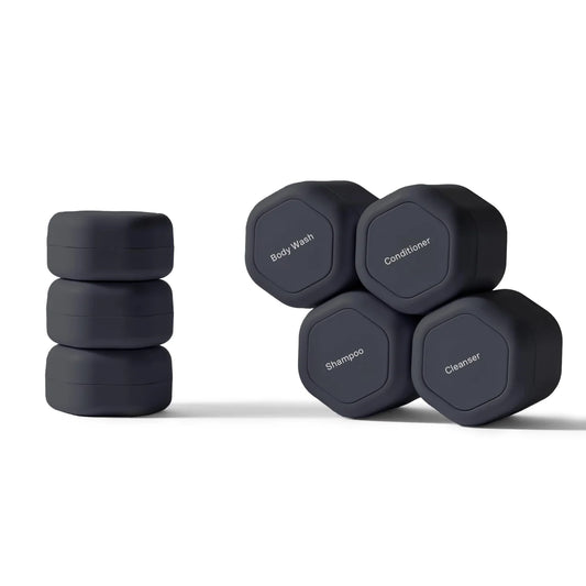 Cadence Travel Containers Haircare Capsule Set - Magnetic Containers with Lids